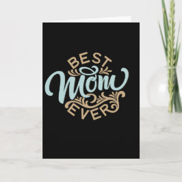 Mors dag-kort för bästa Mamma någonsin Ord Kort