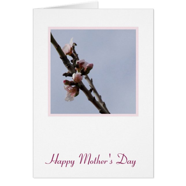 Mors dag-kort för blommar hälsningskort (Framsidan)