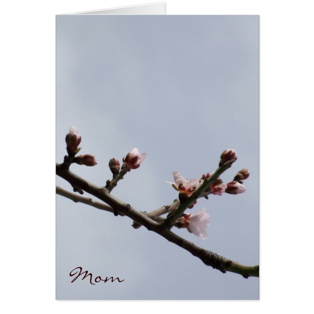 Mors dag-kort för blommar hälsningskort (Framsidan)