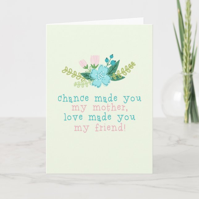 Mors dag-kort för blommigt kort (Framsida)