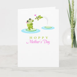 Mors dag kort för Cute Frog Hoppy