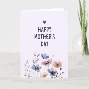 Mors dag kort för elegant blommigt Mamma