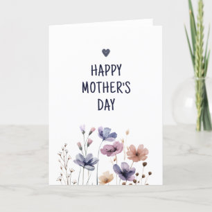 Mors dag kort för elegant blommigt Mamma