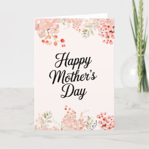 Mors dag kort för elegant blommigt Mamma