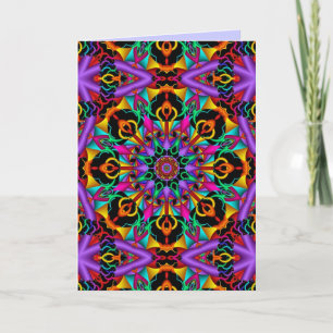 Mors dag-kort för färglös Kaleidoscope-anpassnings Kort