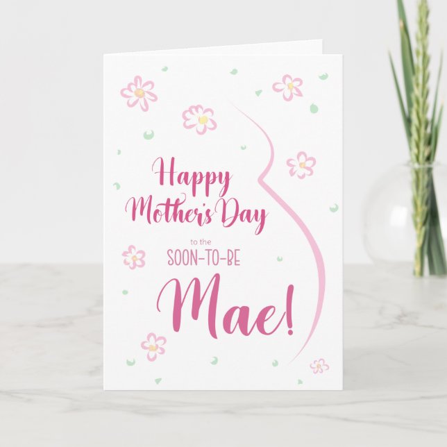 Mors dag-kort för gravida Mãe Kort (Framsida)