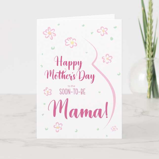 Mors dag-kort för gravida Mamma Kort (Framsida)