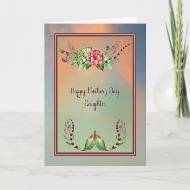 Mors dag-kort för Himlar-dotterdesign Kort (Framsida)