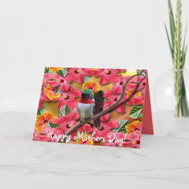 Mors dag kort för Hummingbirdtillflyktsort (Framsida)