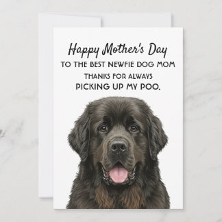 Mors dag-kort för Hund Newfie Mamma Inbjudningar