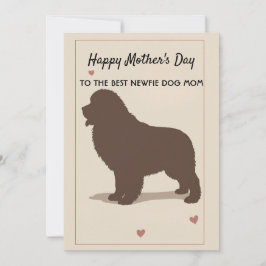 Mors dag-kort för Hund Newfie Mamma Inbjudningar