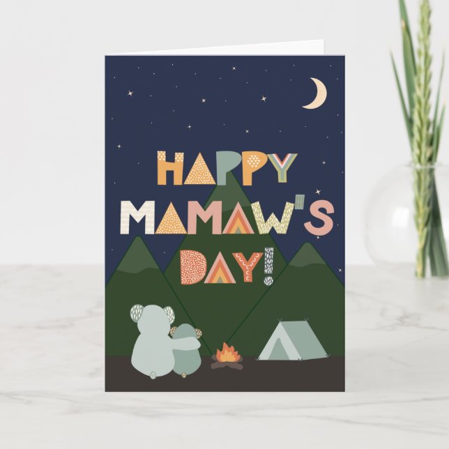 Mors dag-kort för Mamaw Kort (Framsida)