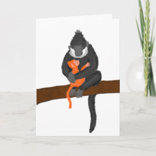 Mors dag-kort för mor och baby kort
