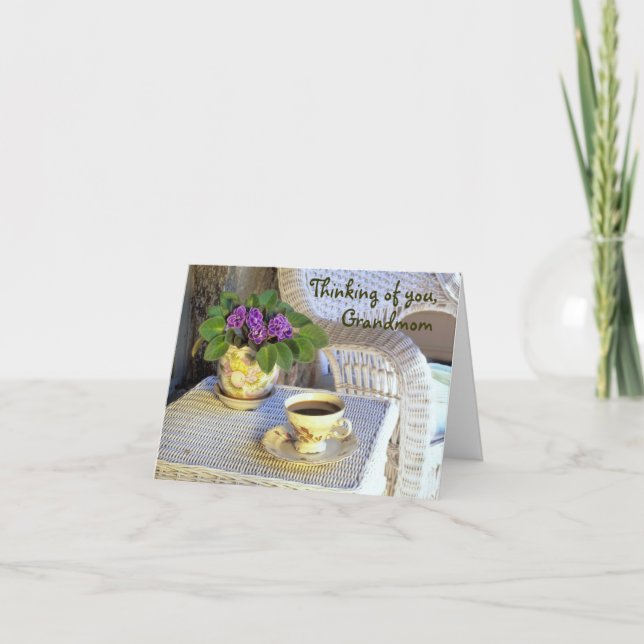 Mors dag-kort för mormor kort (Framsida)