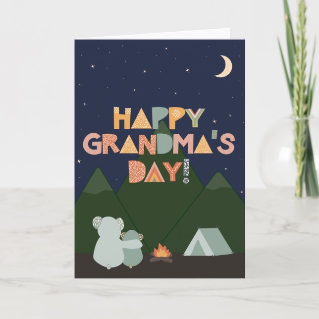 Mors dag-kort för mormor kort (Framsida)