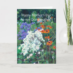 Mors dag-kort för mormor - Sommar Garden Kort