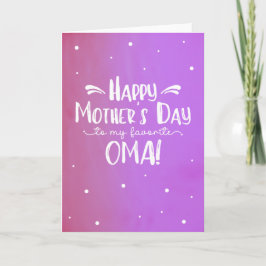 Mors dag-kort för OMA Kort