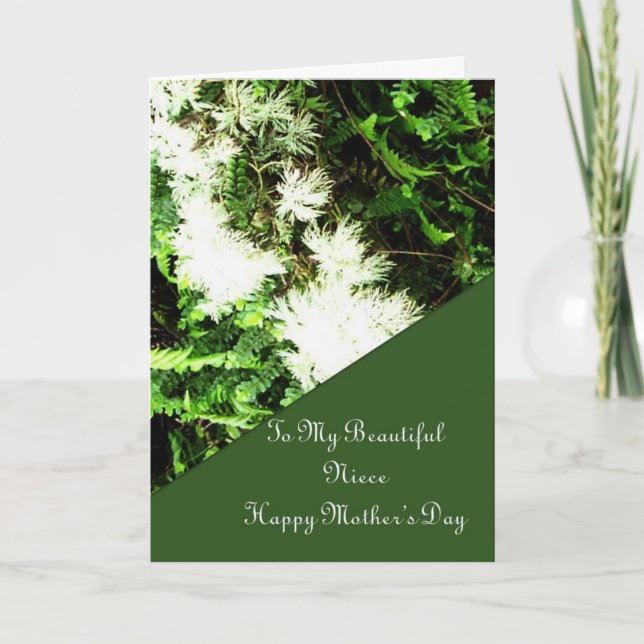 Mors dag-kort för systerdotter kort (Framsida)