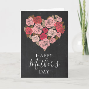 Mors dag-kort för vattenfärg, Blommigt Kort