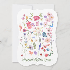 Mors dag-kort för vildens blomma