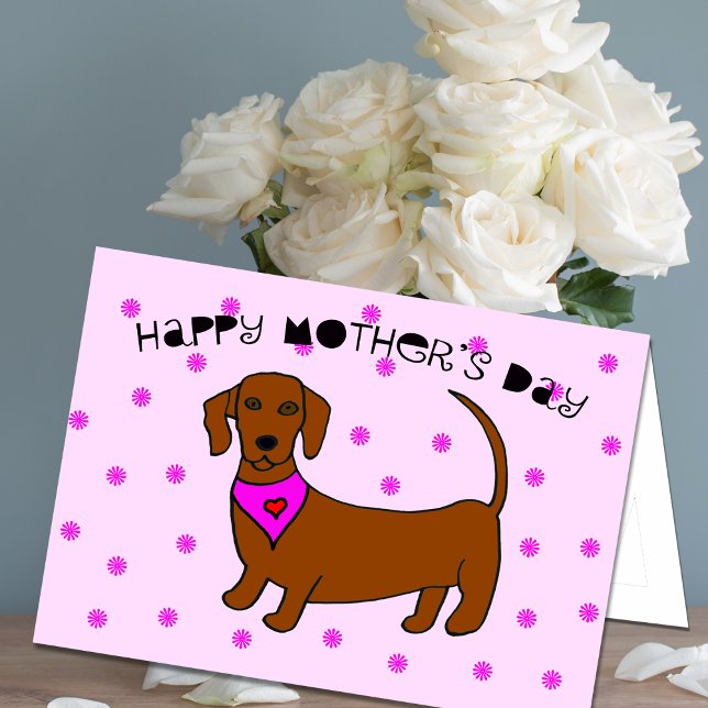 Mors dag-kort från Hund - Daschund Kort (Skapare uppladdad)