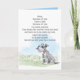 Mors dag-kort från Hund Kort