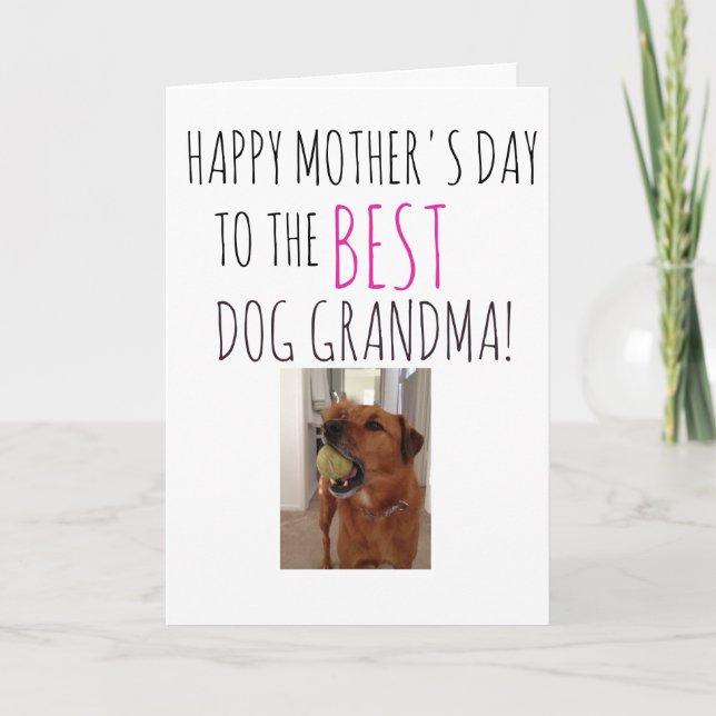 Mors dag-kort från Hund till Hund Grandma Kort (Framsida)