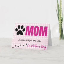Mors dag-kort från sällskapsdjur