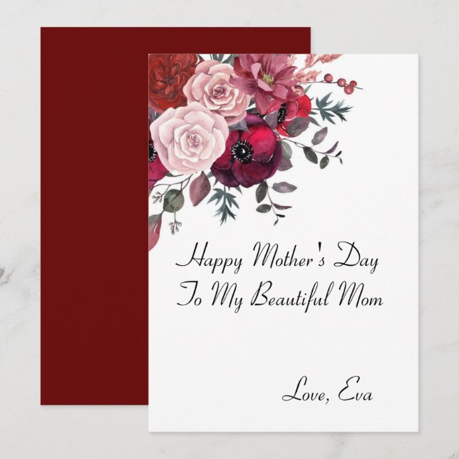 MORS DAG-KORT INBJUDNINGAR (Fram/baksida)