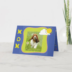Mors dag-kort med Basset Hound Kort