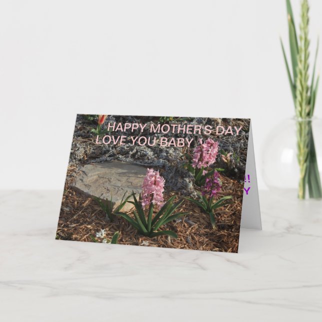 MORS DAG-kort med FLOWER S och STONE Kort (Framsida)