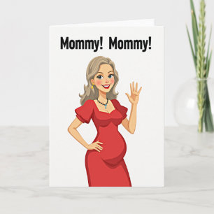 Mors dag-kort till blivande mamma kort
