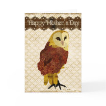 Mors dag-kortet Golden Ruby Uggla