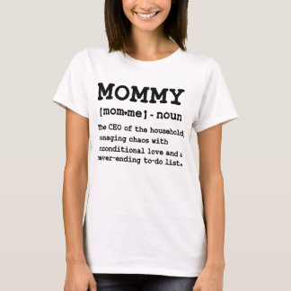 mors dag kvinnliga Rolig Mamma Definition T Shirt