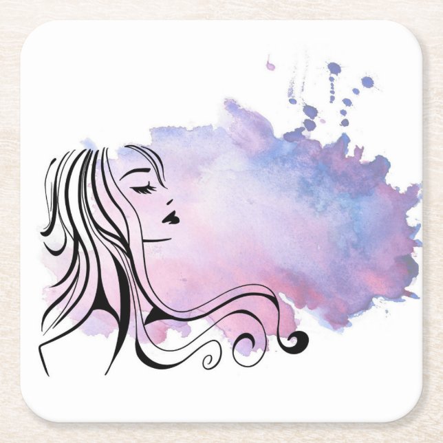 Mors dag kvinnodagen underlägg papper kvadrat (Framsidan)