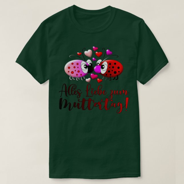 Mors dag Ladybug T Shirt (Design framsida)