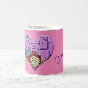 Mors dag lila Chocolate Kaffemugg