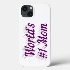 Mors dag lila text iPhone-fodral