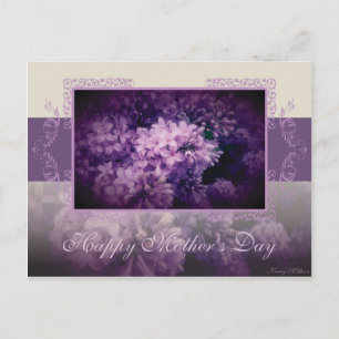 Mors dag Lilac Vykort