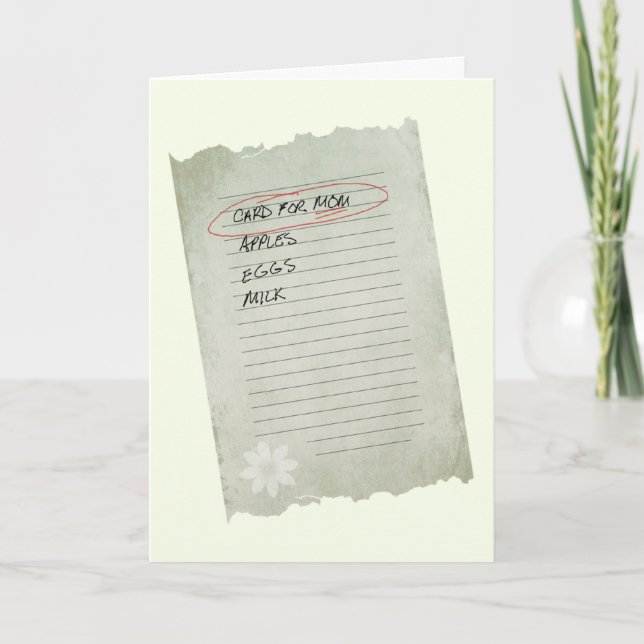 Mors dag listar kort (Framsida)