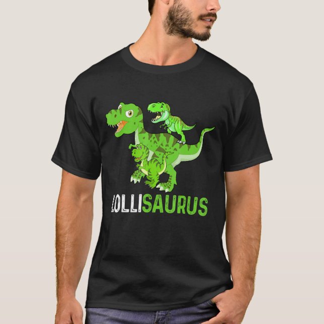 Mors dag Lollisaurus T rex Dinosaur Funny Loll Shirt (Framsida)