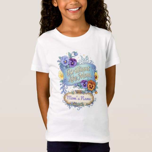 Mors dag - Lysande som mamma T Shirt (Framsida)