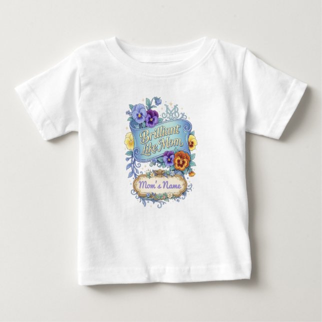 Mors dag - Lysande som mamma T Shirt (Framsida)