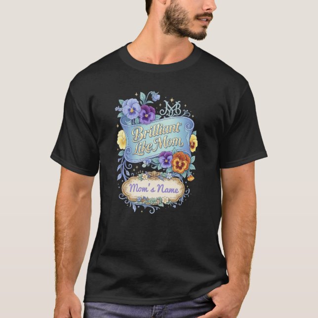 Mors dag - Lysande som mamma T Shirt (Framsida)