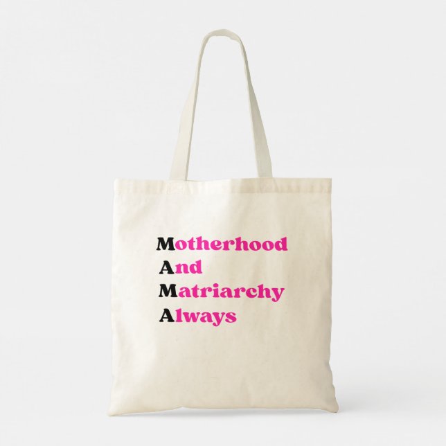 Mors dag Mama Feministisk moderskap & Matriarkat Tygkasse (Baksida)