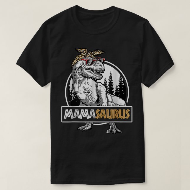 Mors dag Mamasaurus T re Dinosaur Funny Mamma SA Shirt (Design framsida)