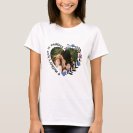 Mors dag Mamma Anpassningsbar Heart Photo T Shirt