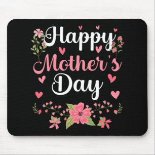 Mors dag Mamma Cute Blommigt Kvinnor för stora Mam Musmatta