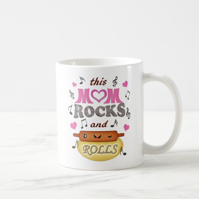 Mors dag-/mamma födelsedagsten & bakar muggen kaffemugg (Höger)