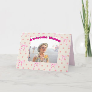 Mors dag Mamma Grandma Nana Customize Message Helgkort